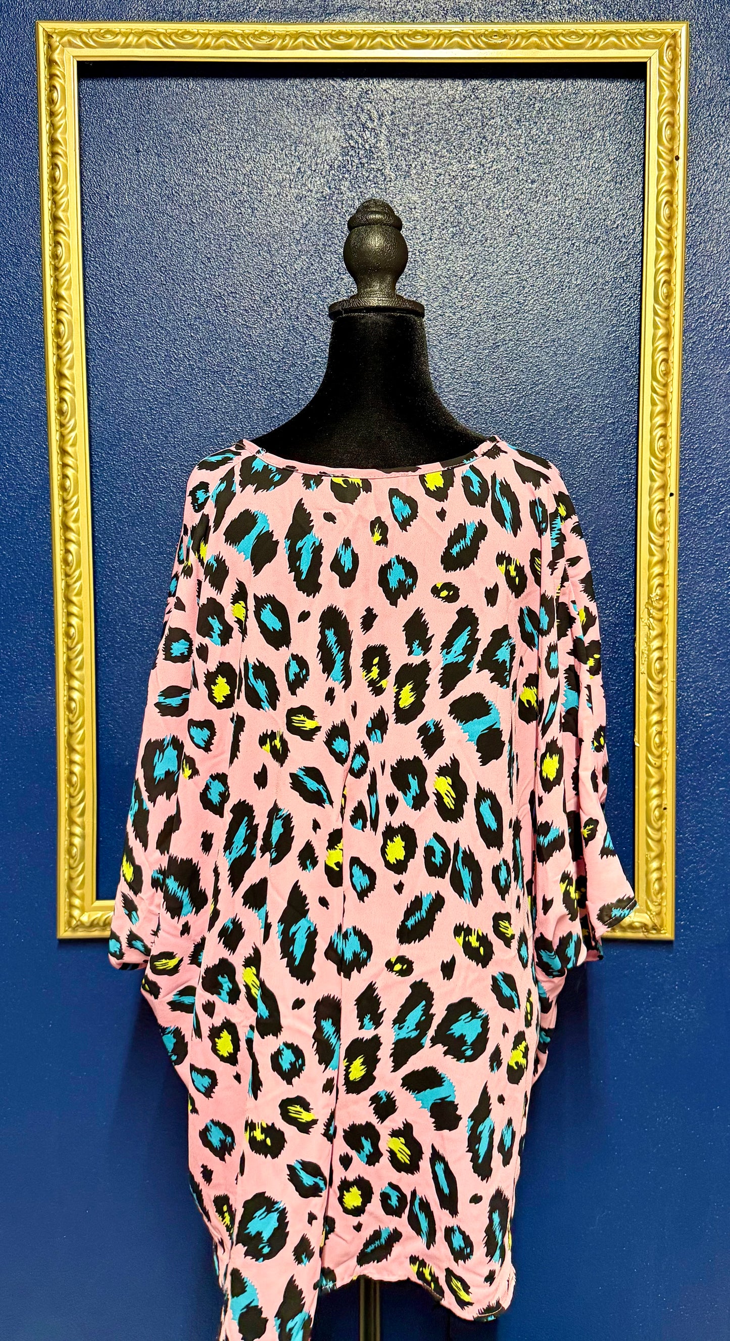 Adrienne Pink Leopard Blouse
