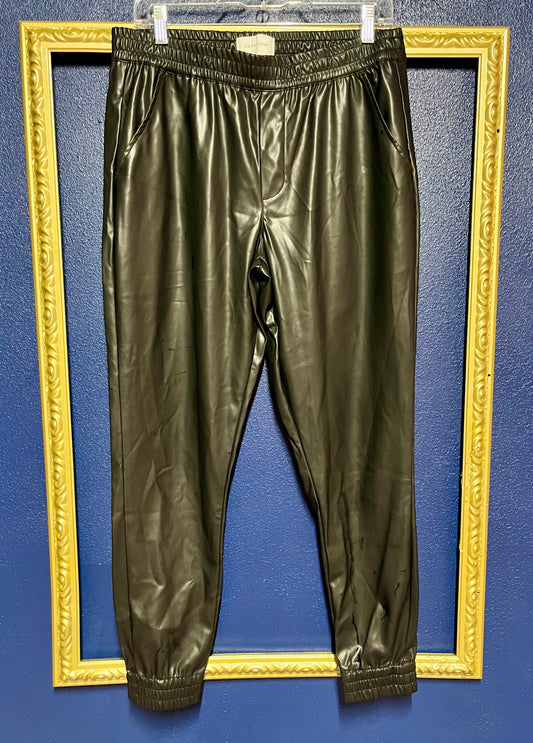 Dear John Pleather Joggers