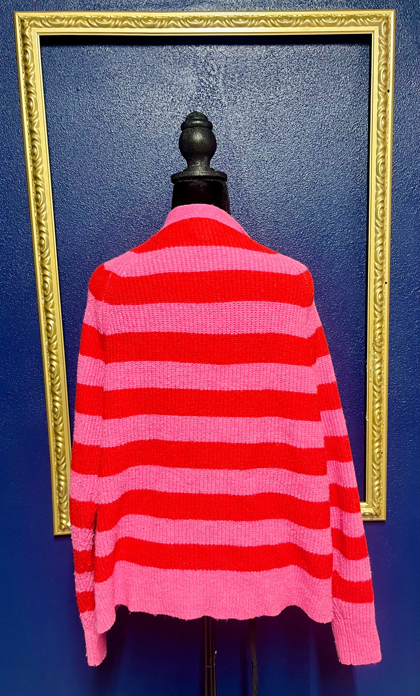 A New Day Striped Heart Sweater