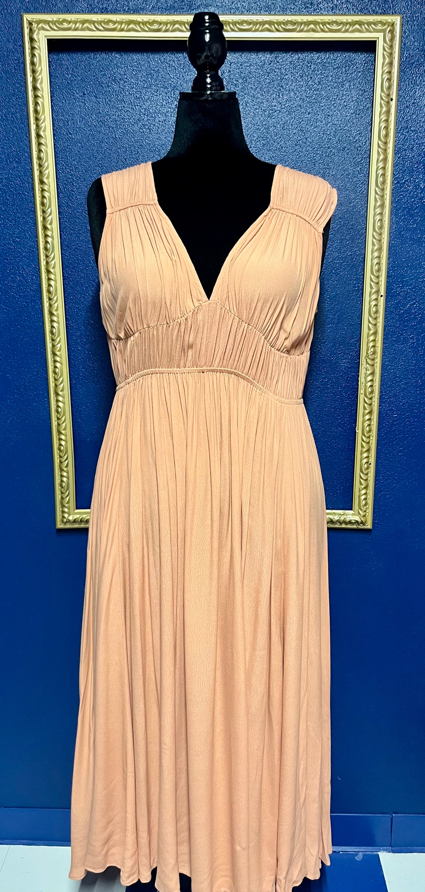 Grade and Gather Peach Smocked Dress