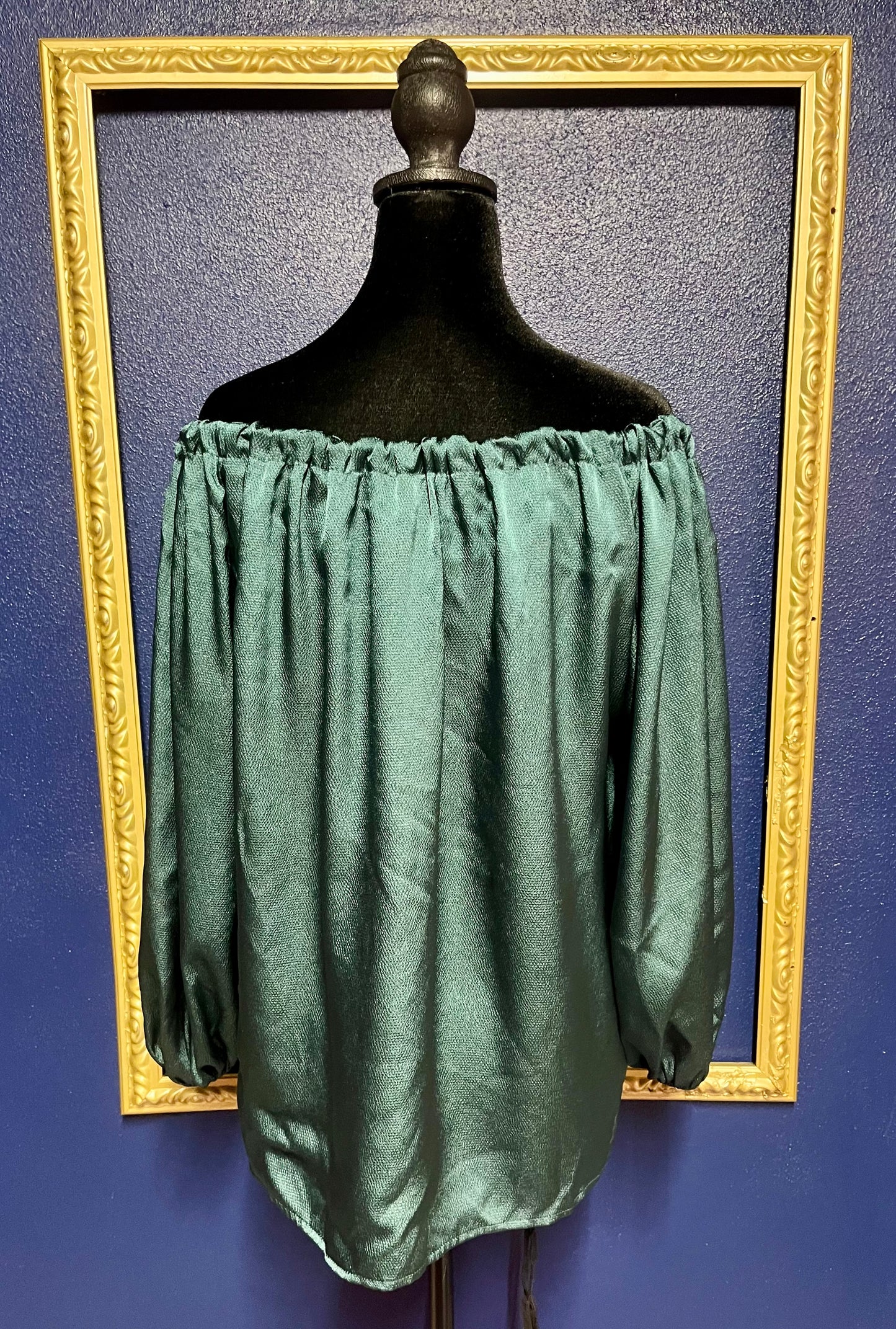 Tyche Green Silk Blouse