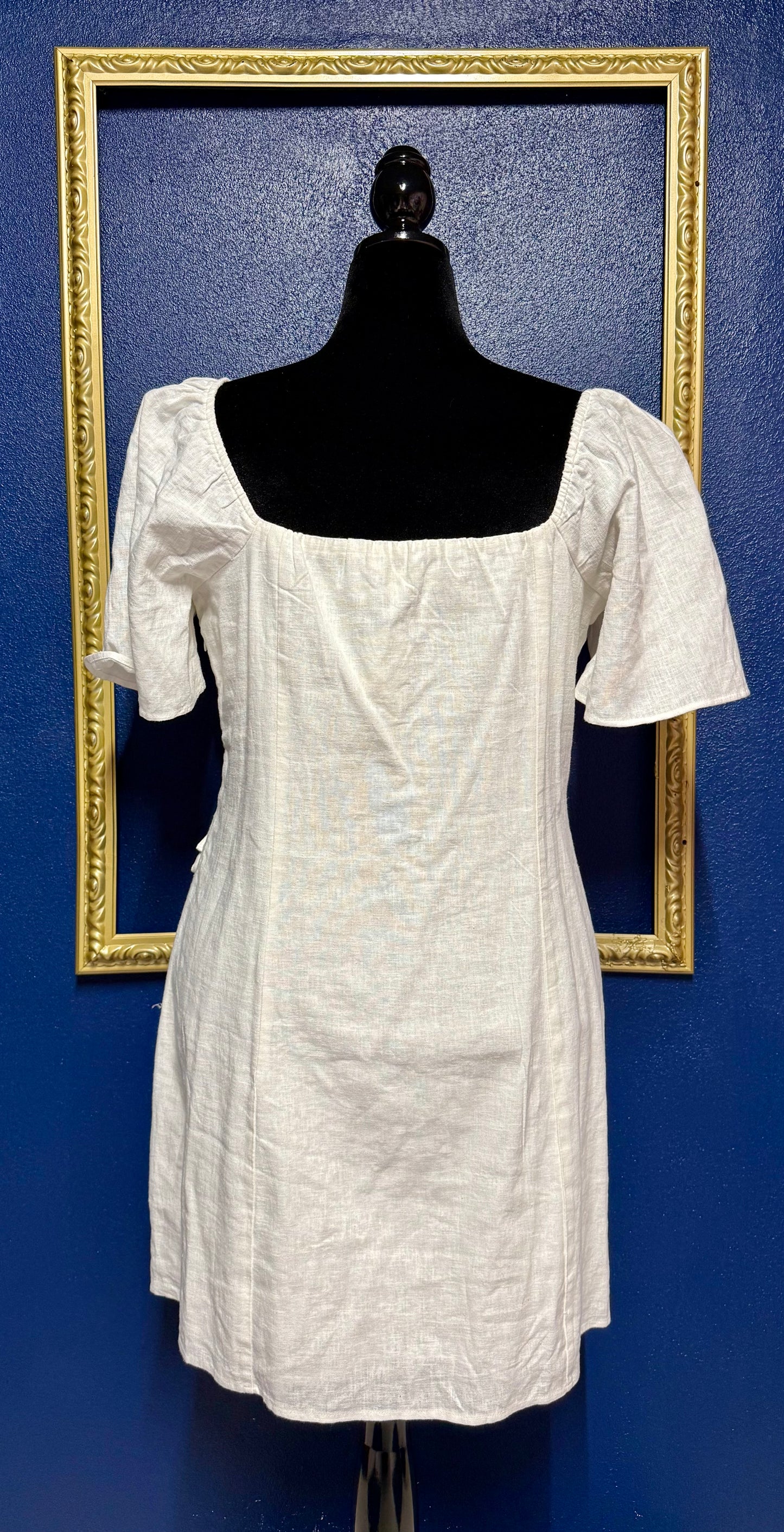 A&F White Linen Dress