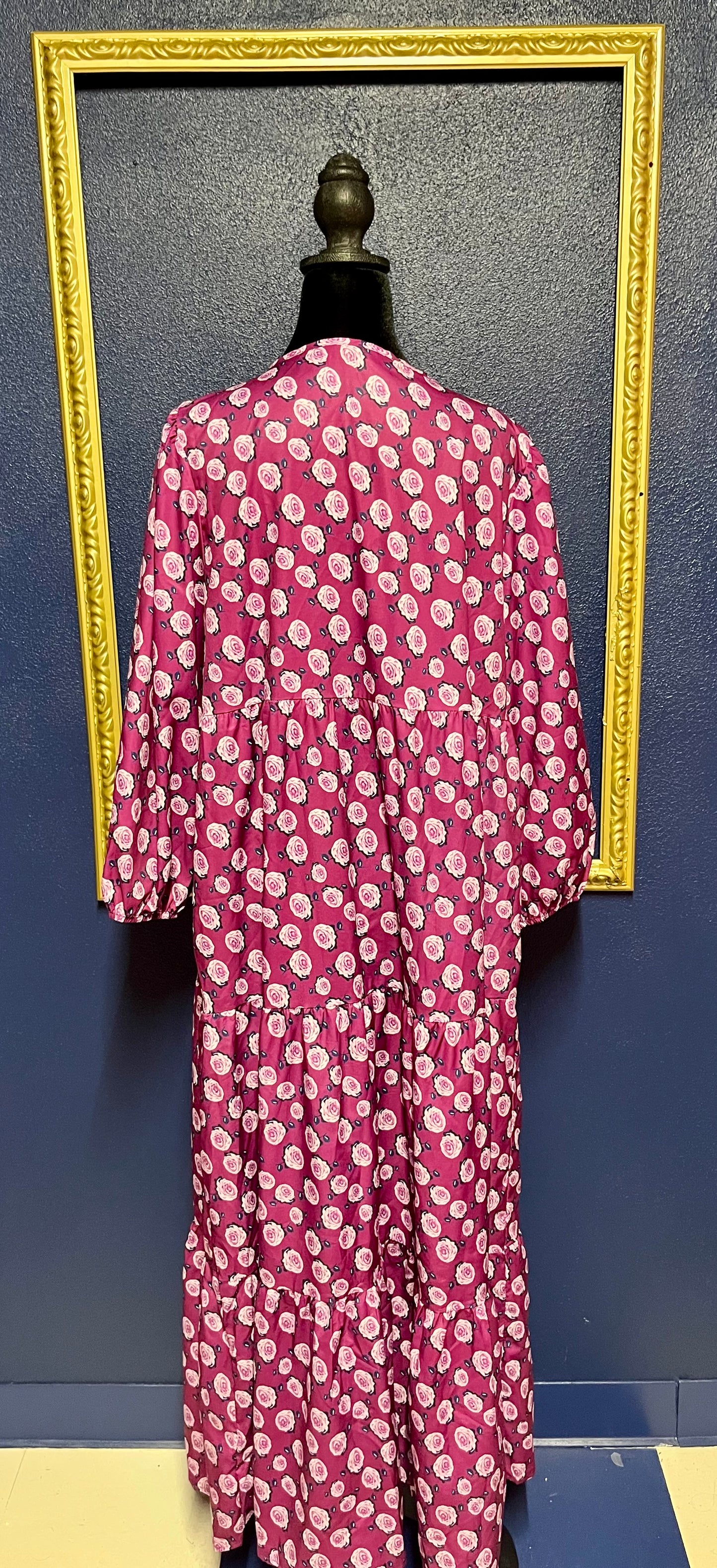 Hipster Row Purple Floral Dress
