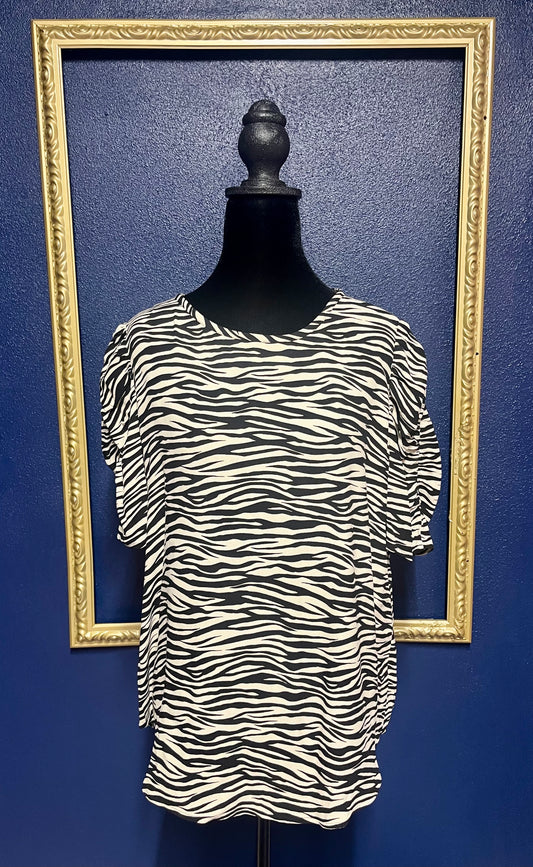 Loft Zebra Print Blouse