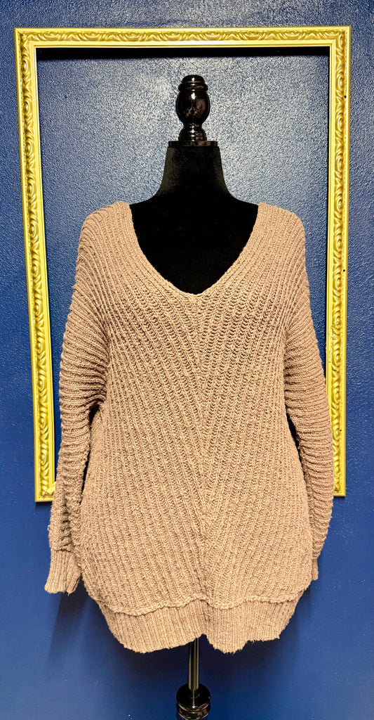 Free People Brown Sweater