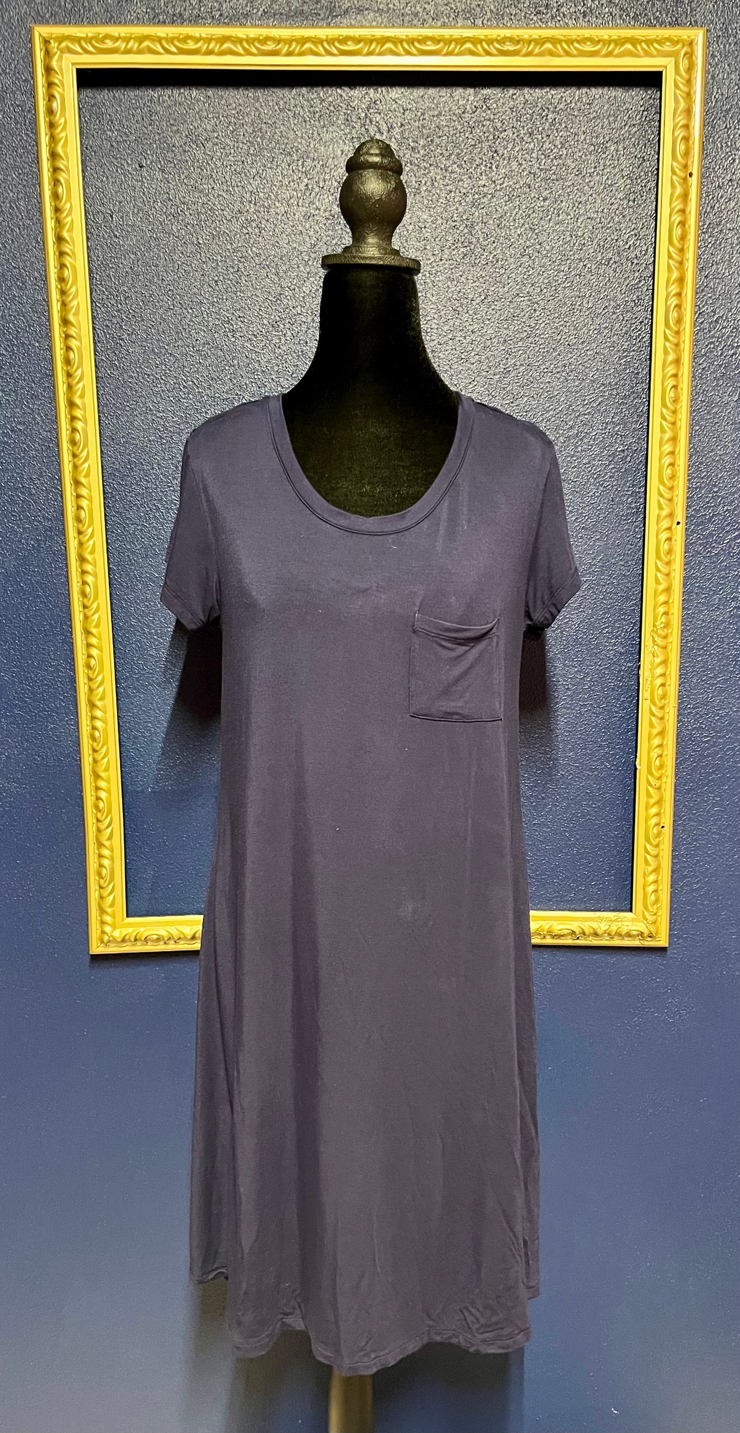 Mix Navy T-Shirt Dress