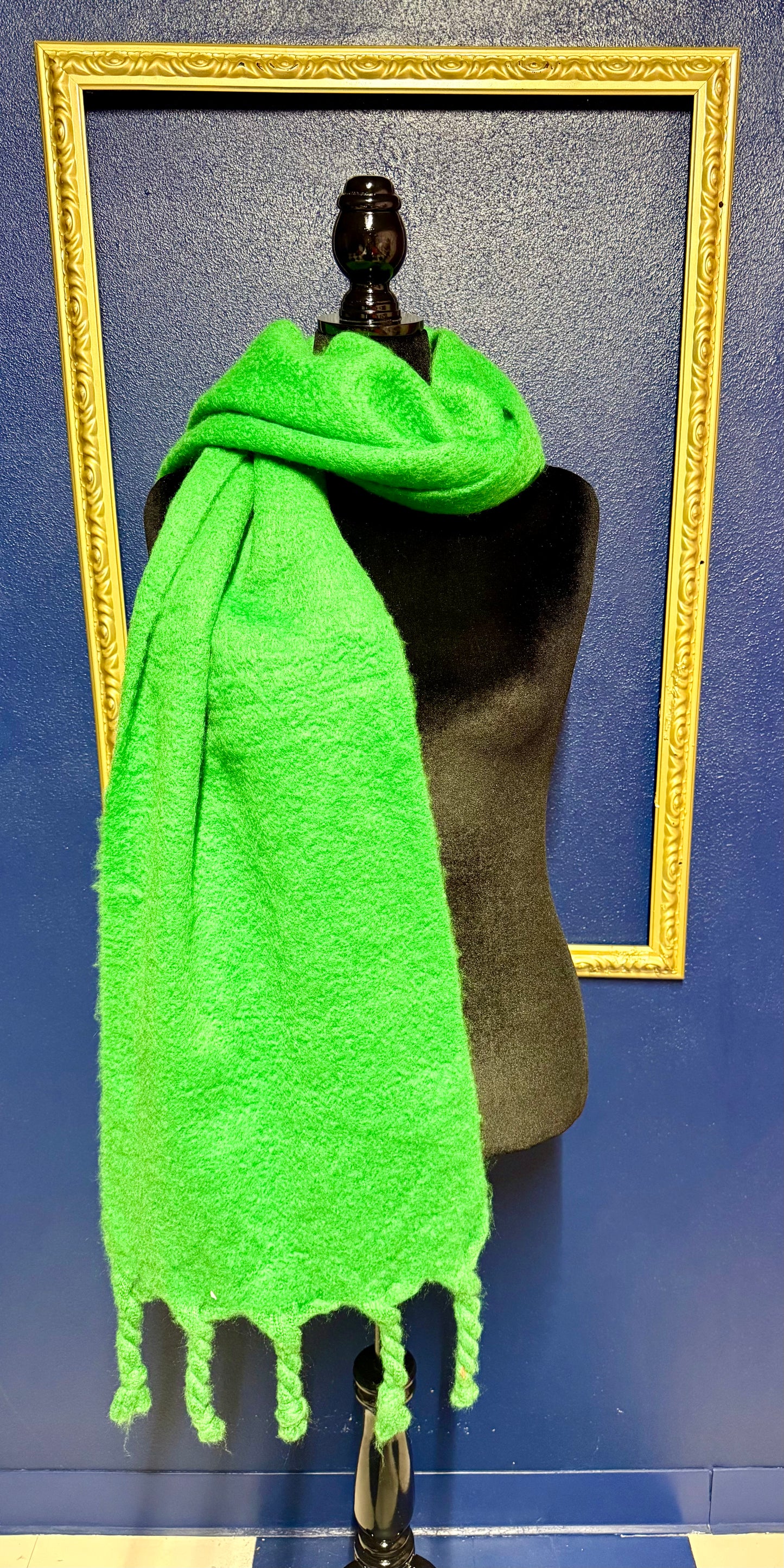 Bright Green Scarf