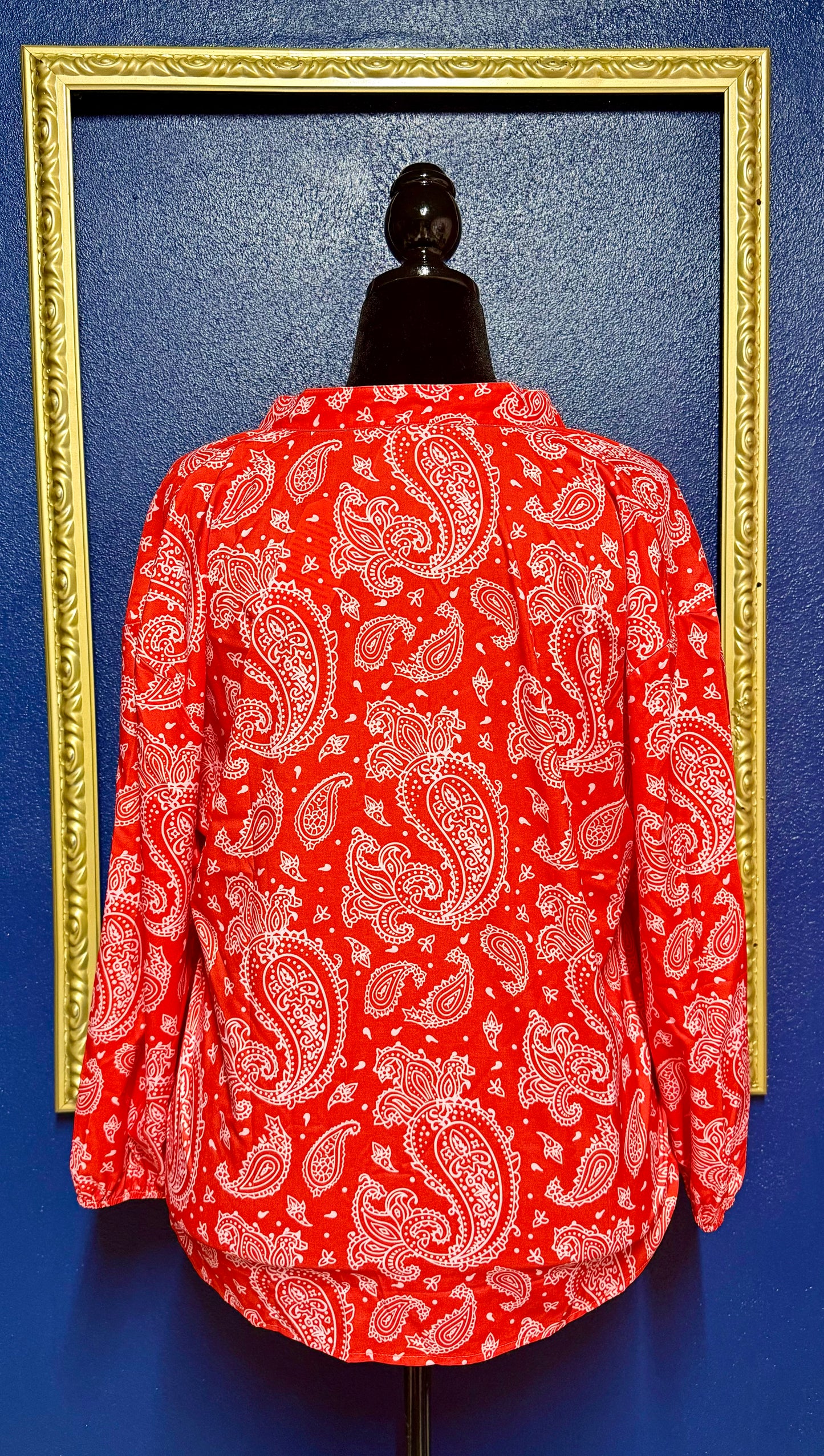 Red Paisley Blouse