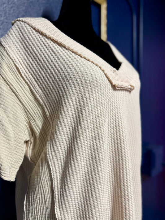 Promesa Waffle Knit Blouse