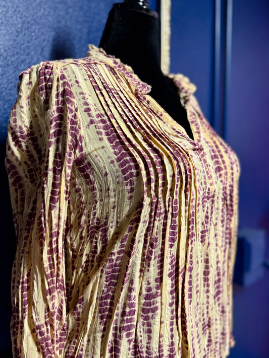 Anthropologie Tie Die Blouse