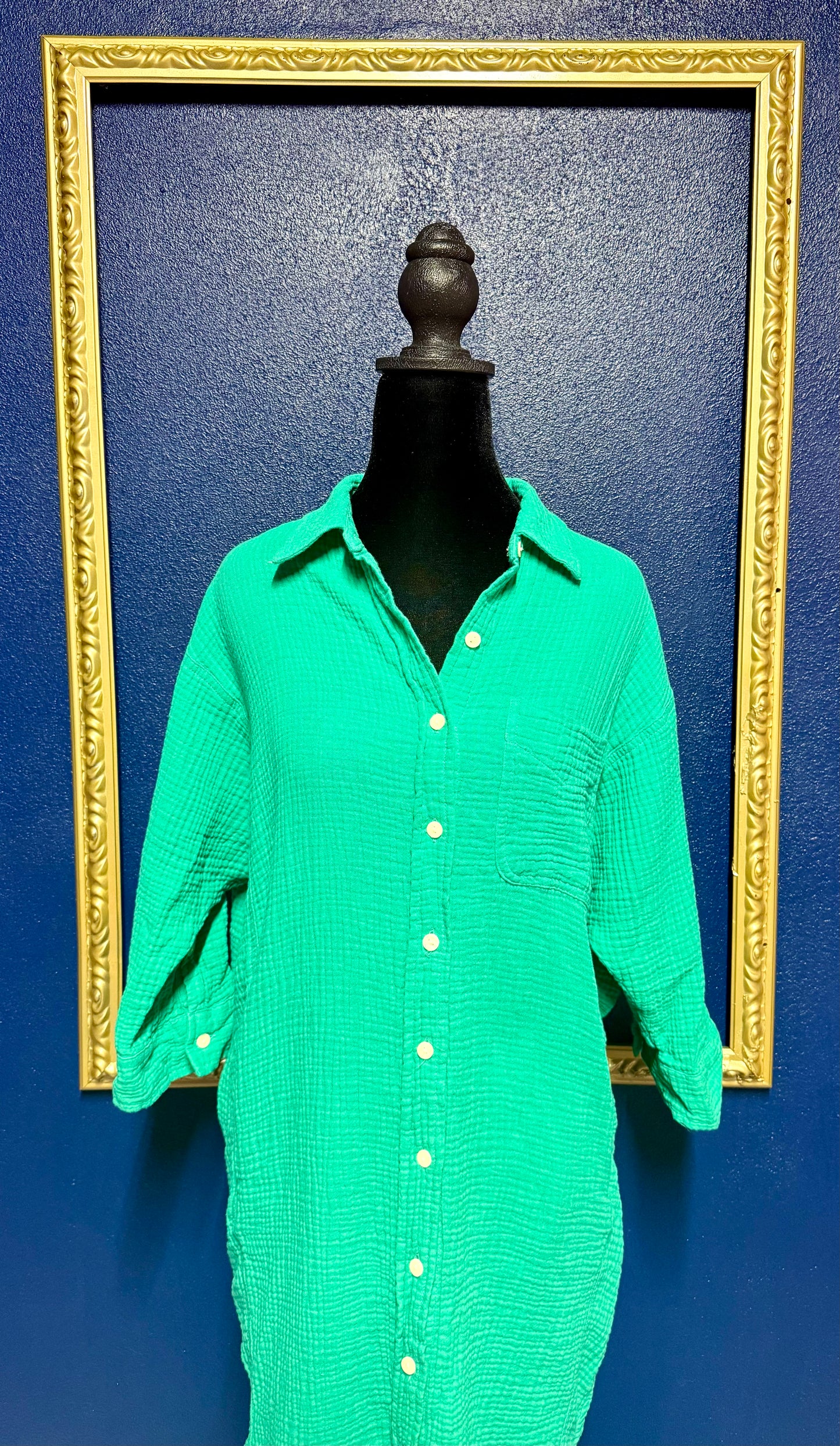 Universal Green Button Up Dress