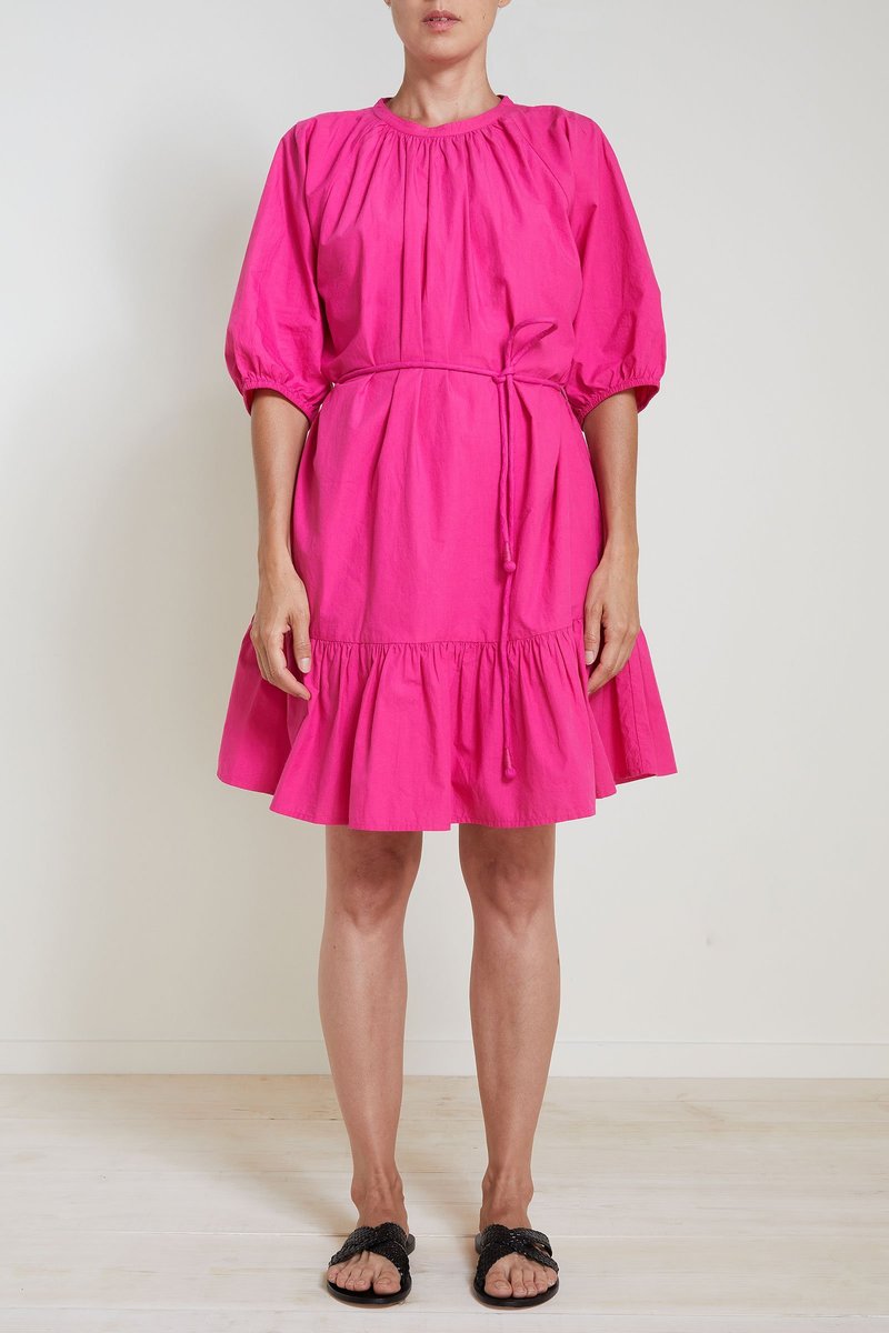 Apiece Apart Emelian Mini Dress in Pink