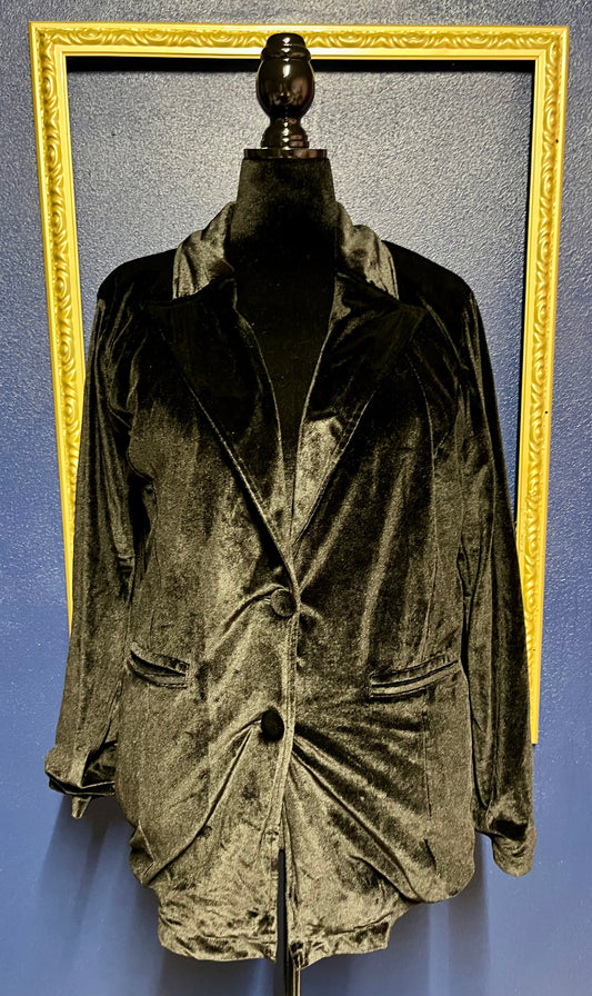 Jess Lea Black Velvet Blazer