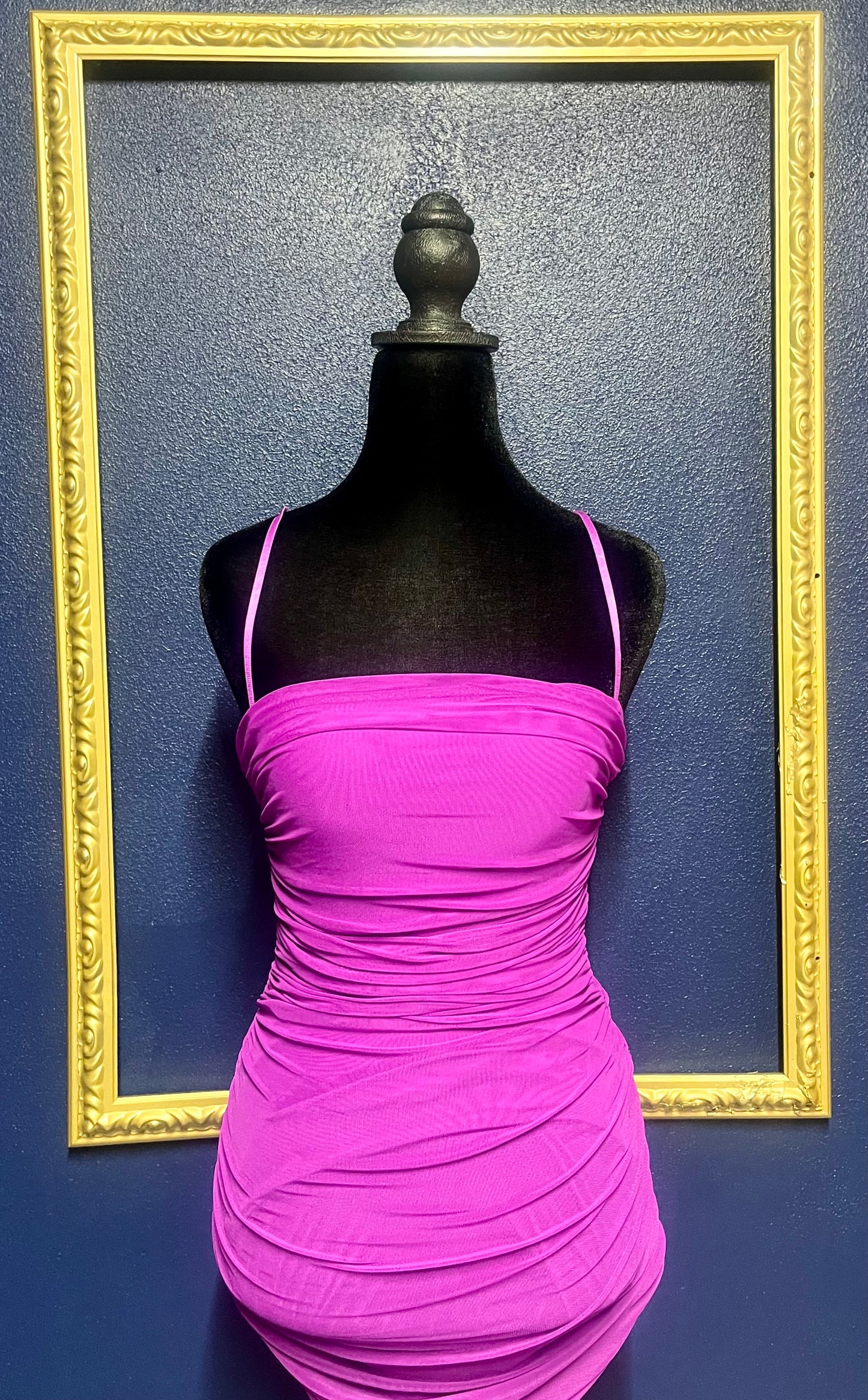 AFRM Bright Purple Rouched Mini Dress