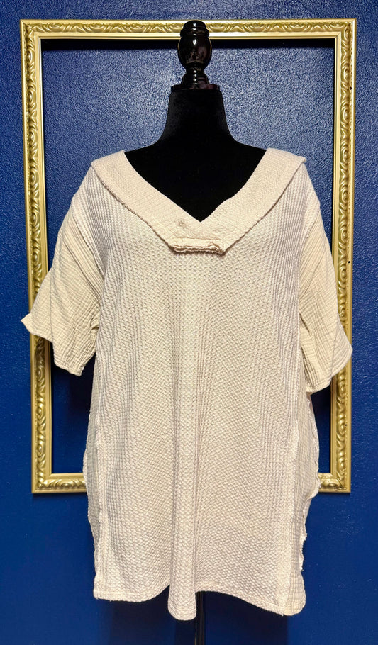 Promesa Waffle Knit Blouse