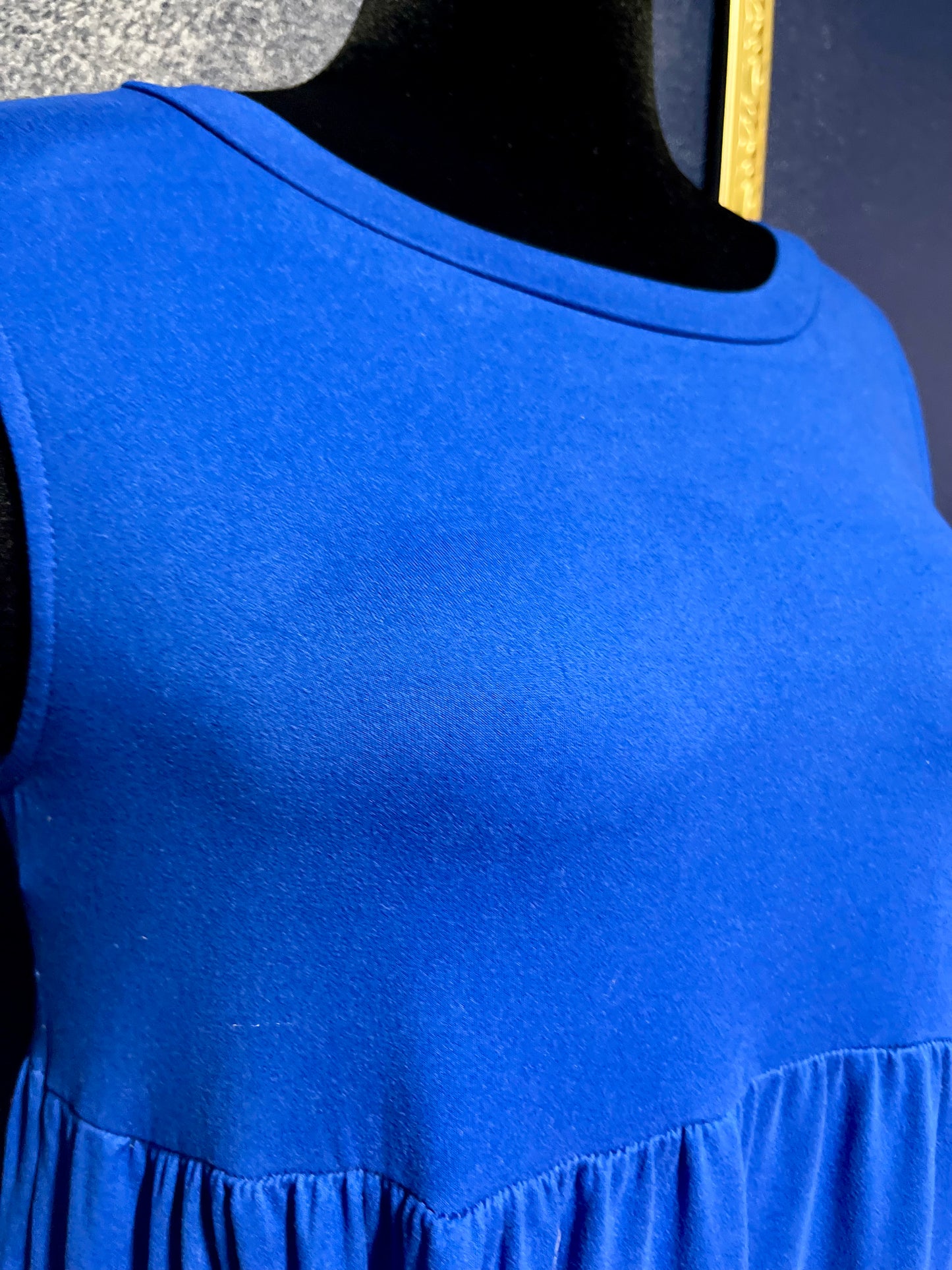 Entro Royal Blue Tiered Dress