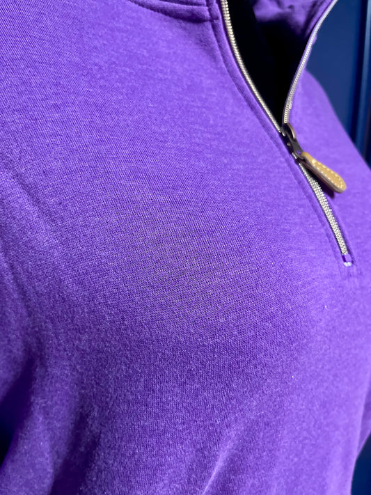 Jess Lea Purple Quarter Zip Pullover