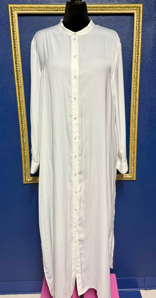 Summersalt White Button Down Dress