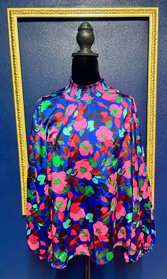 Sugarlips Silky Floral Blouse