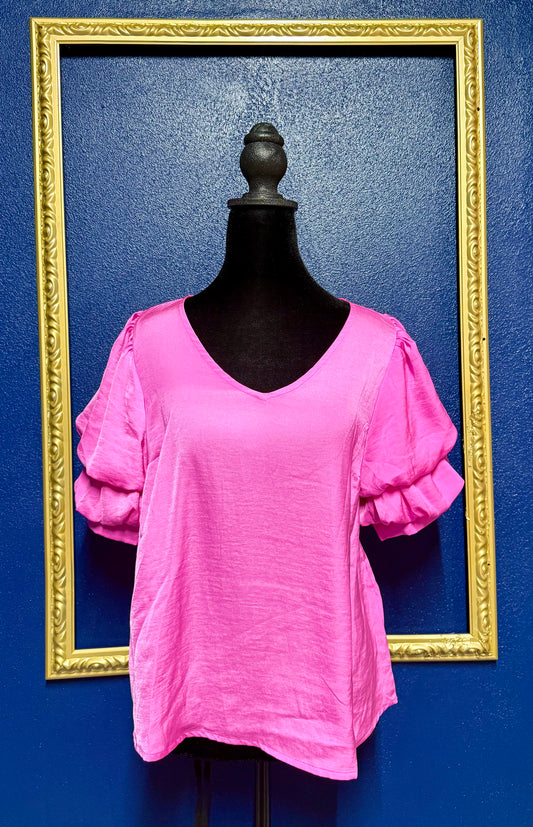 Blu Pepper Hot Pink Blouse