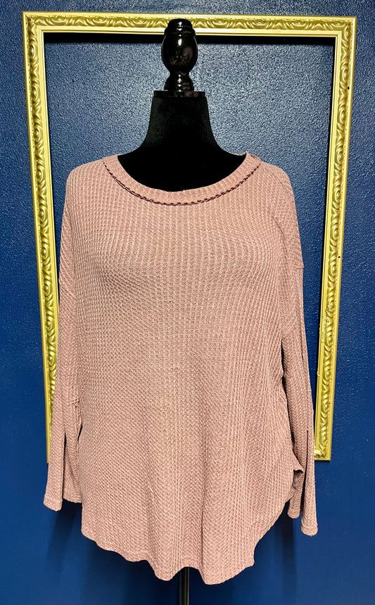 La Miel Waffle Knit Tee