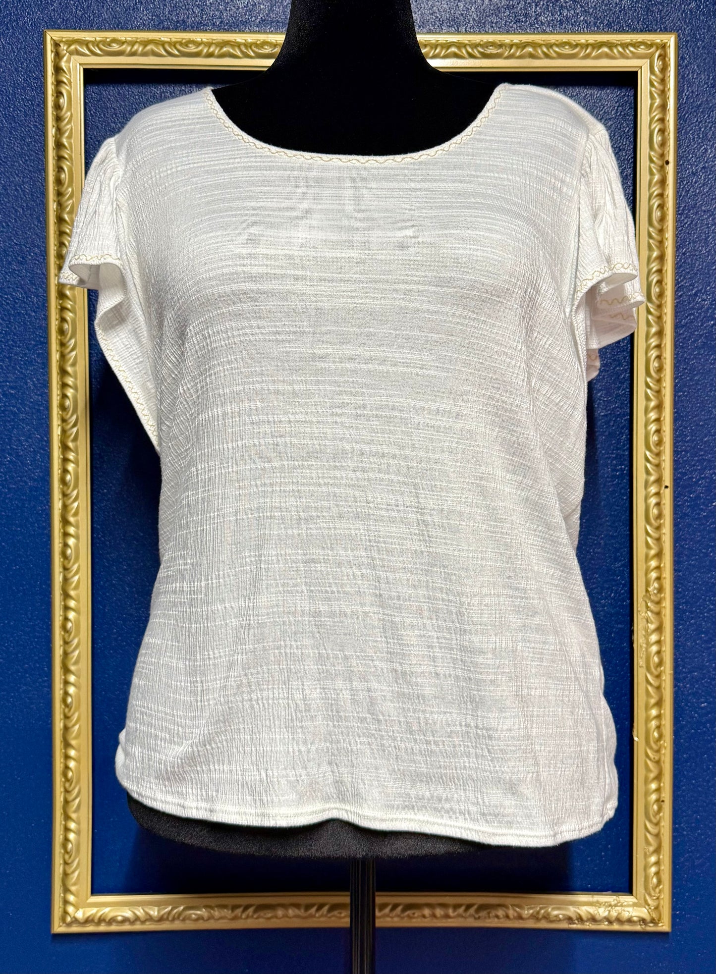 Max Studio Gauzey Cotton Blouse