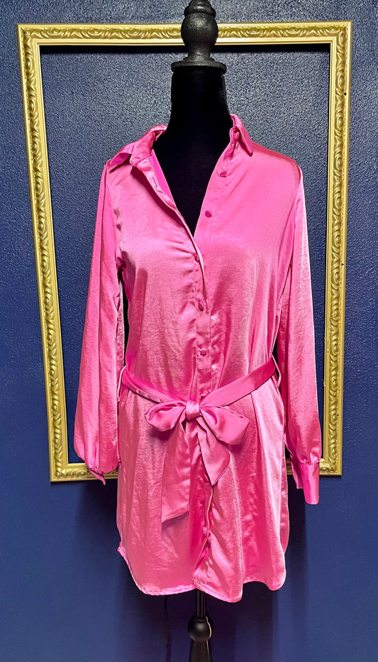 Gianni Bini Pink Silk Dress