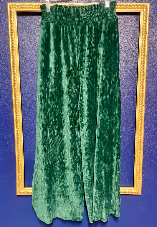 New In Green Velvet Pants