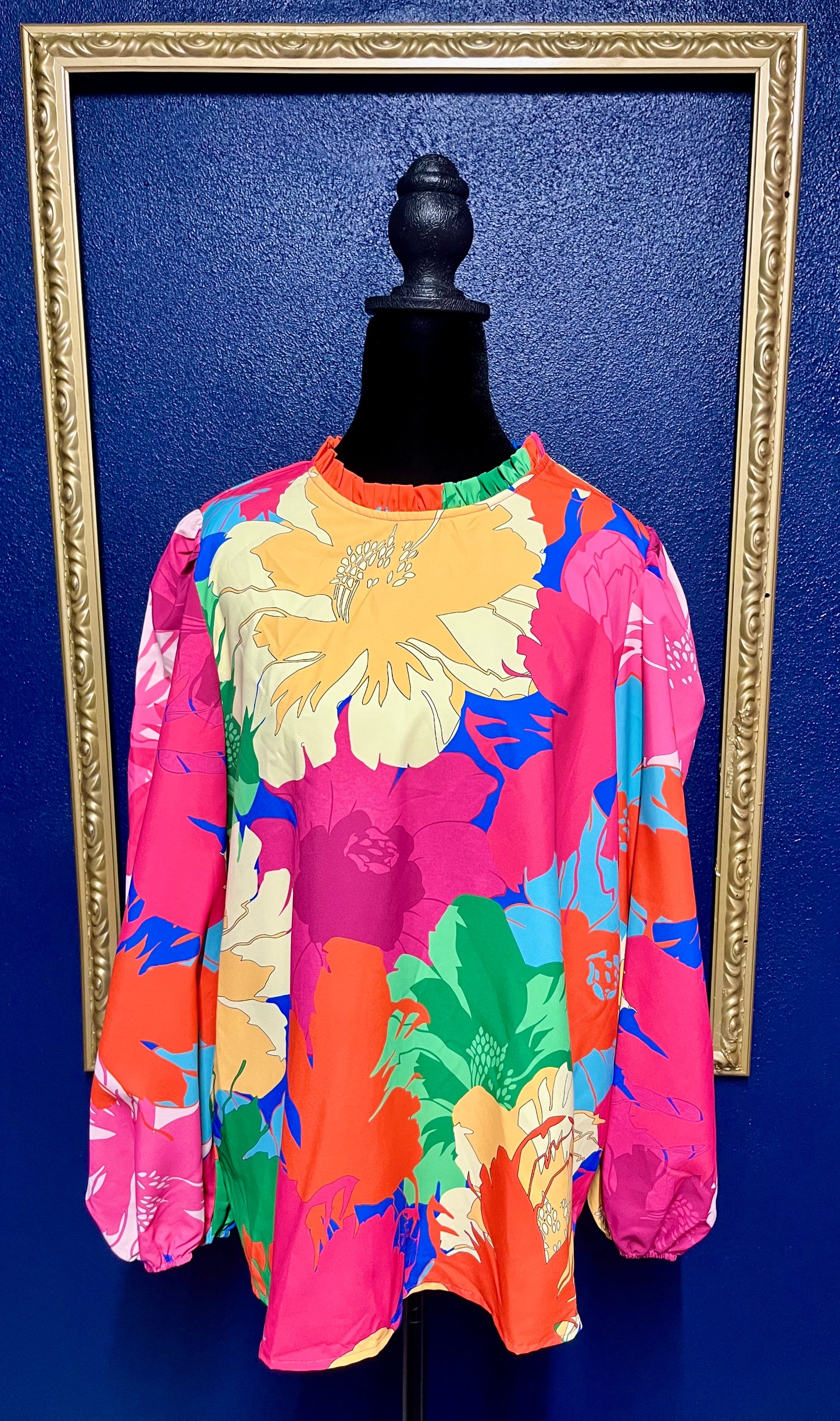 SHEIN Bright Floral Blouse