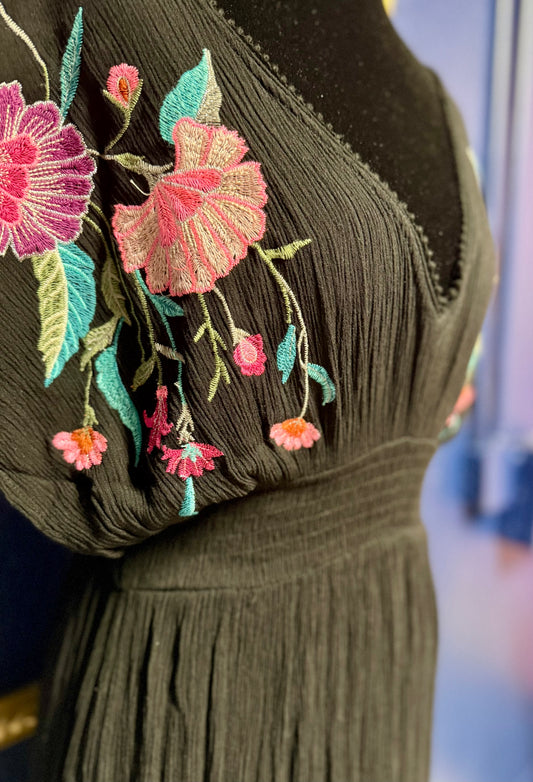 See and Be Seen Embroidered Dress