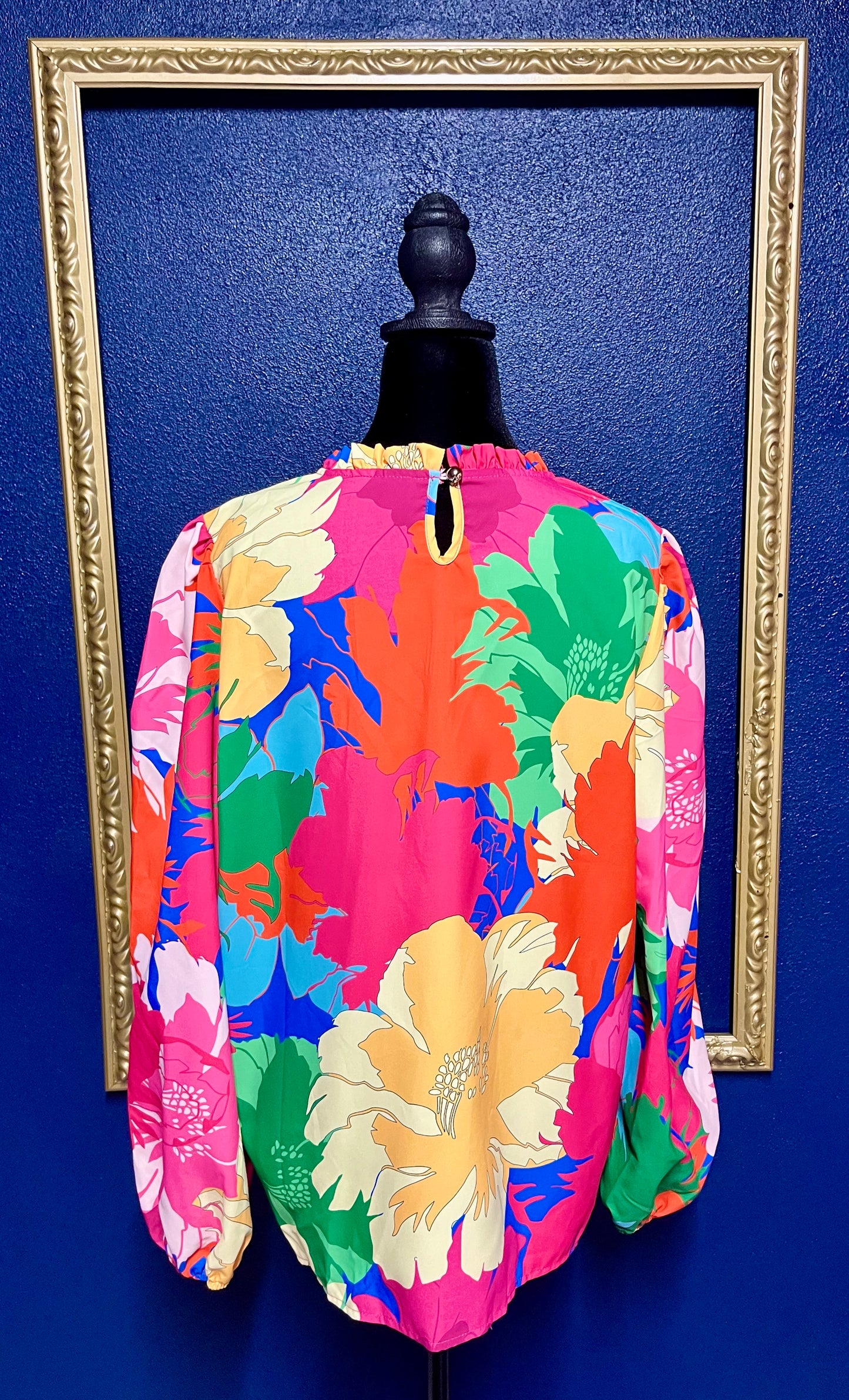 SHEIN Bright Floral Blouse