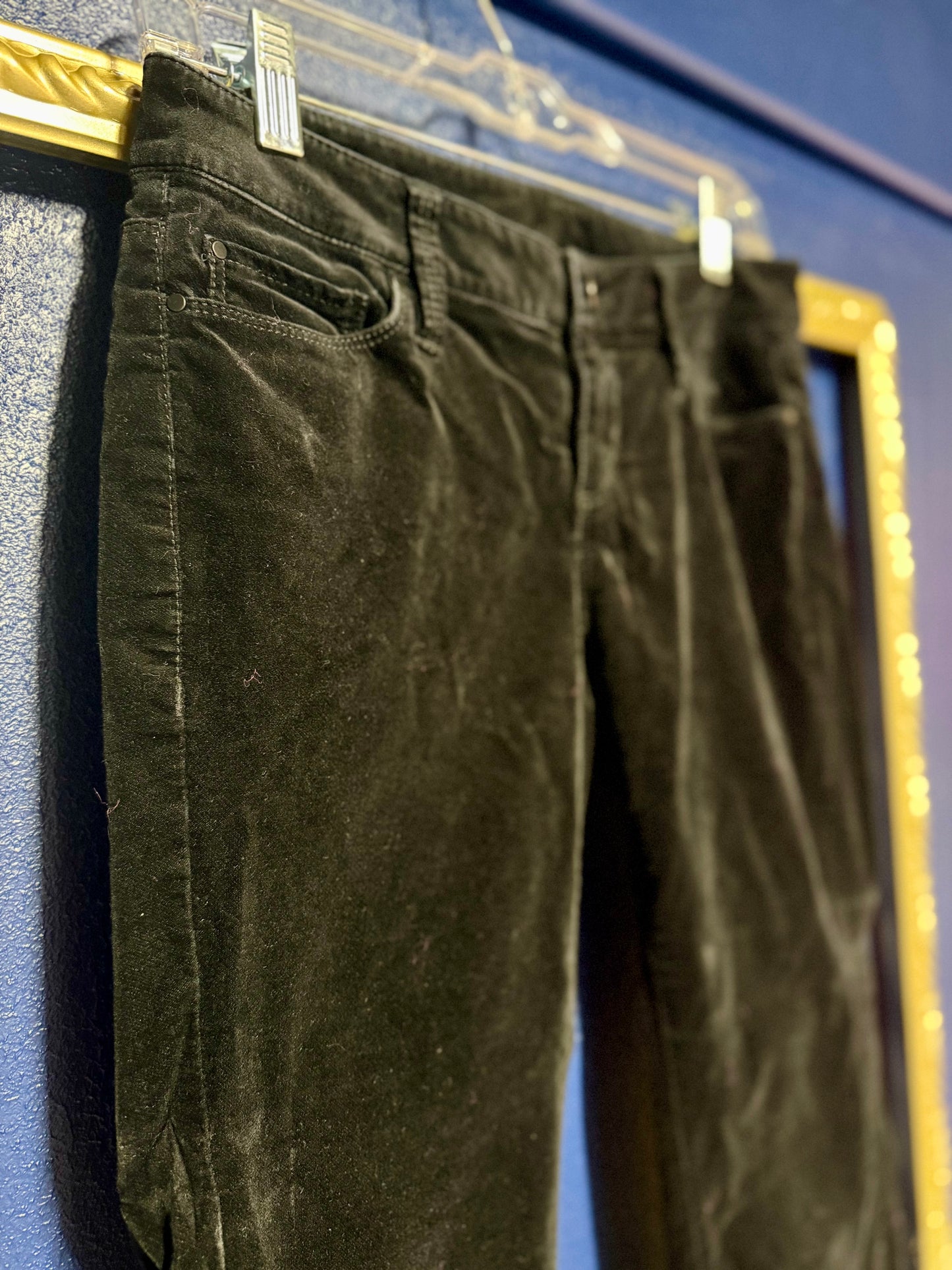 Ann Taylor Modern Fit Black Velvet Pants