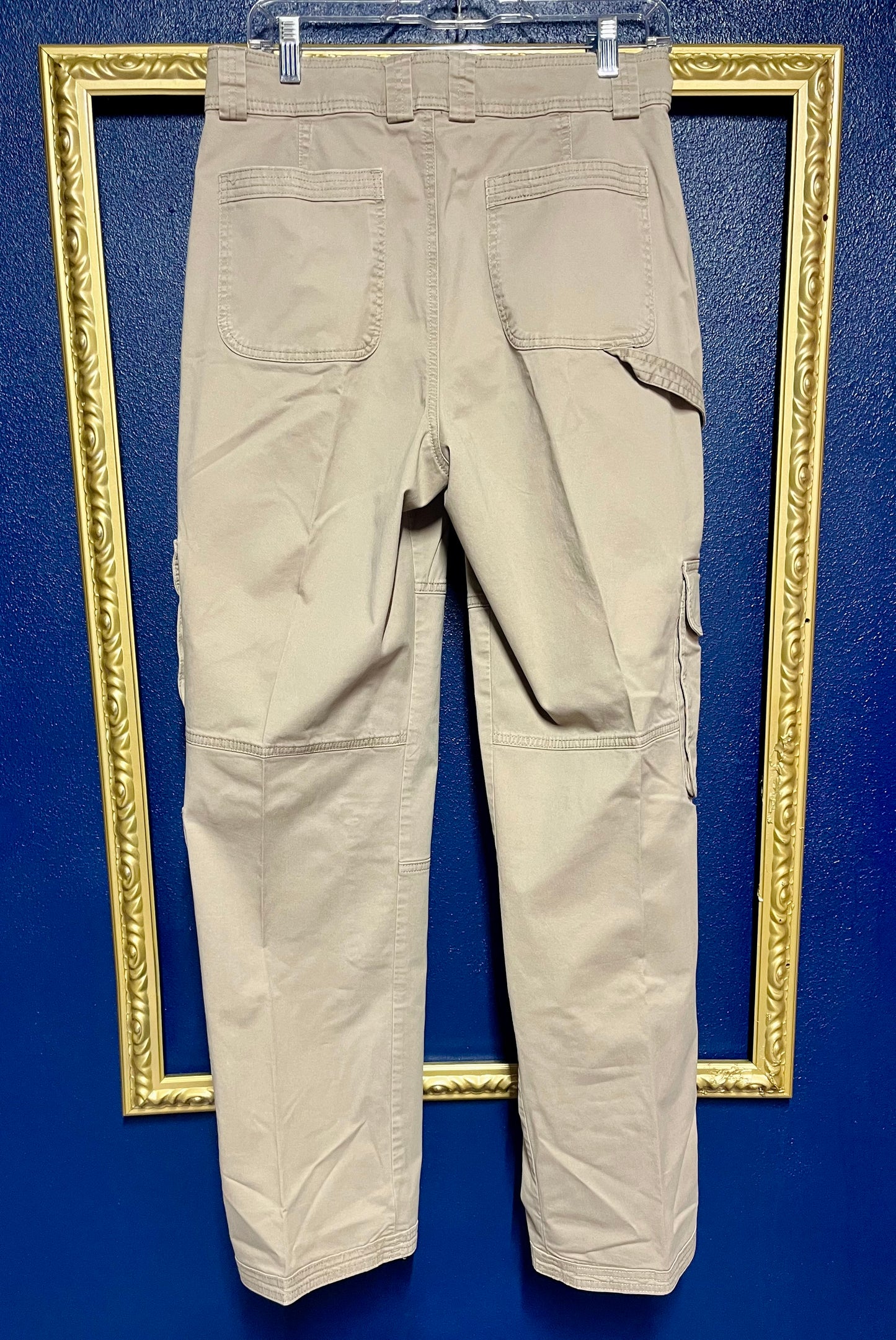 Abercrombie Wide Leg Khaki Cargo Pants