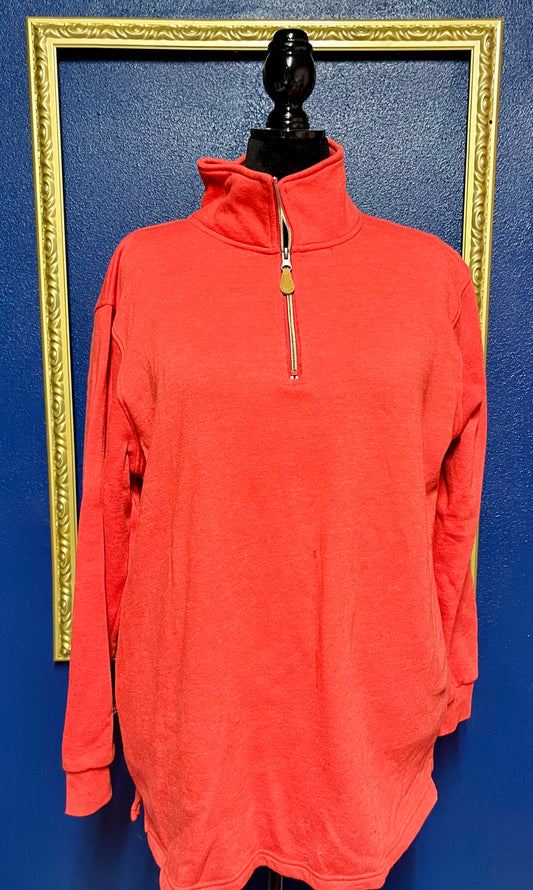 Jess Lea Red Quarter Zip Pullover