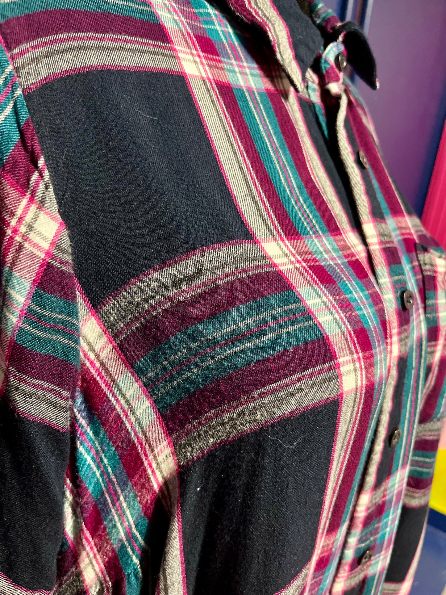 Lane Bryant Navy Flannel