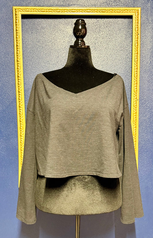 Lululemon Gray V Neck Pullover