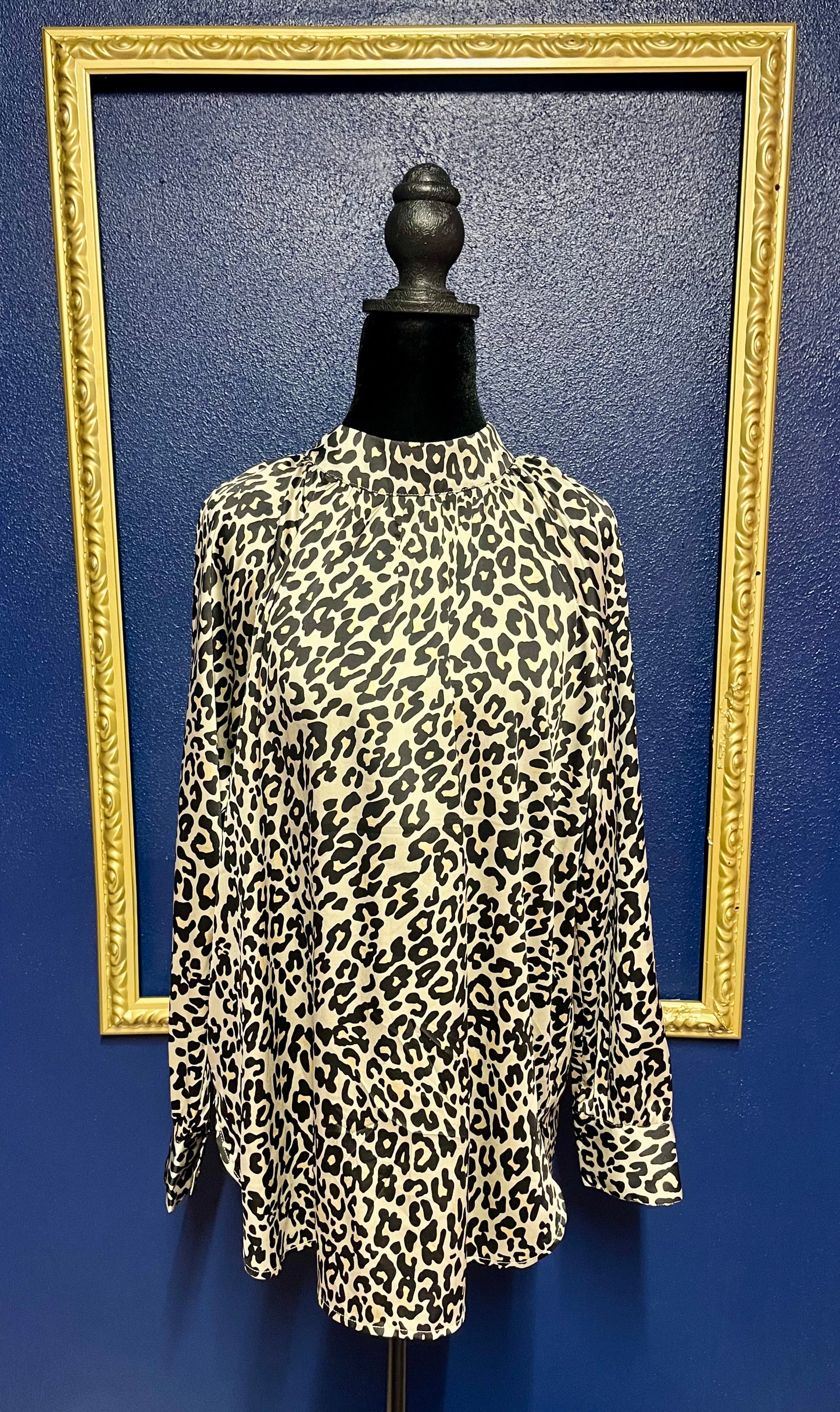 Loft Silk Leopard Blouse