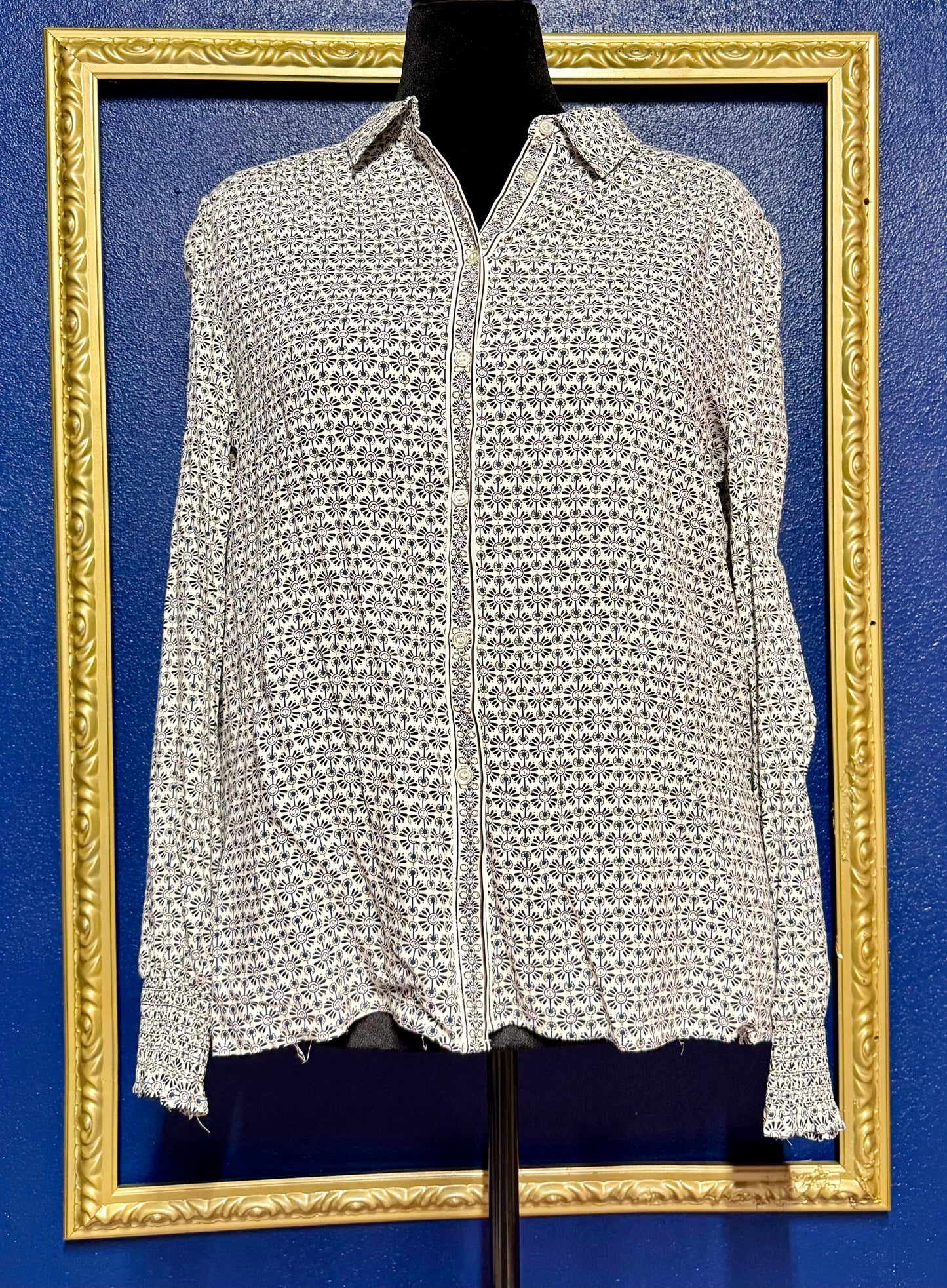 Max Studio Print Button Down