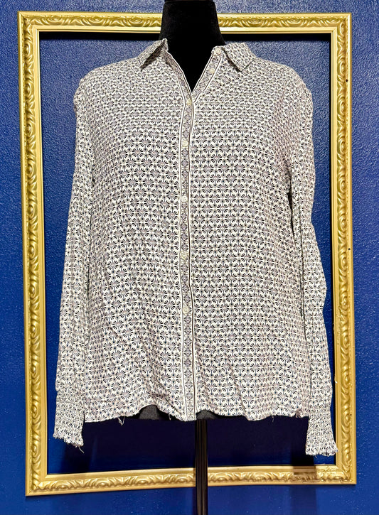 Max Studio Print Button Down