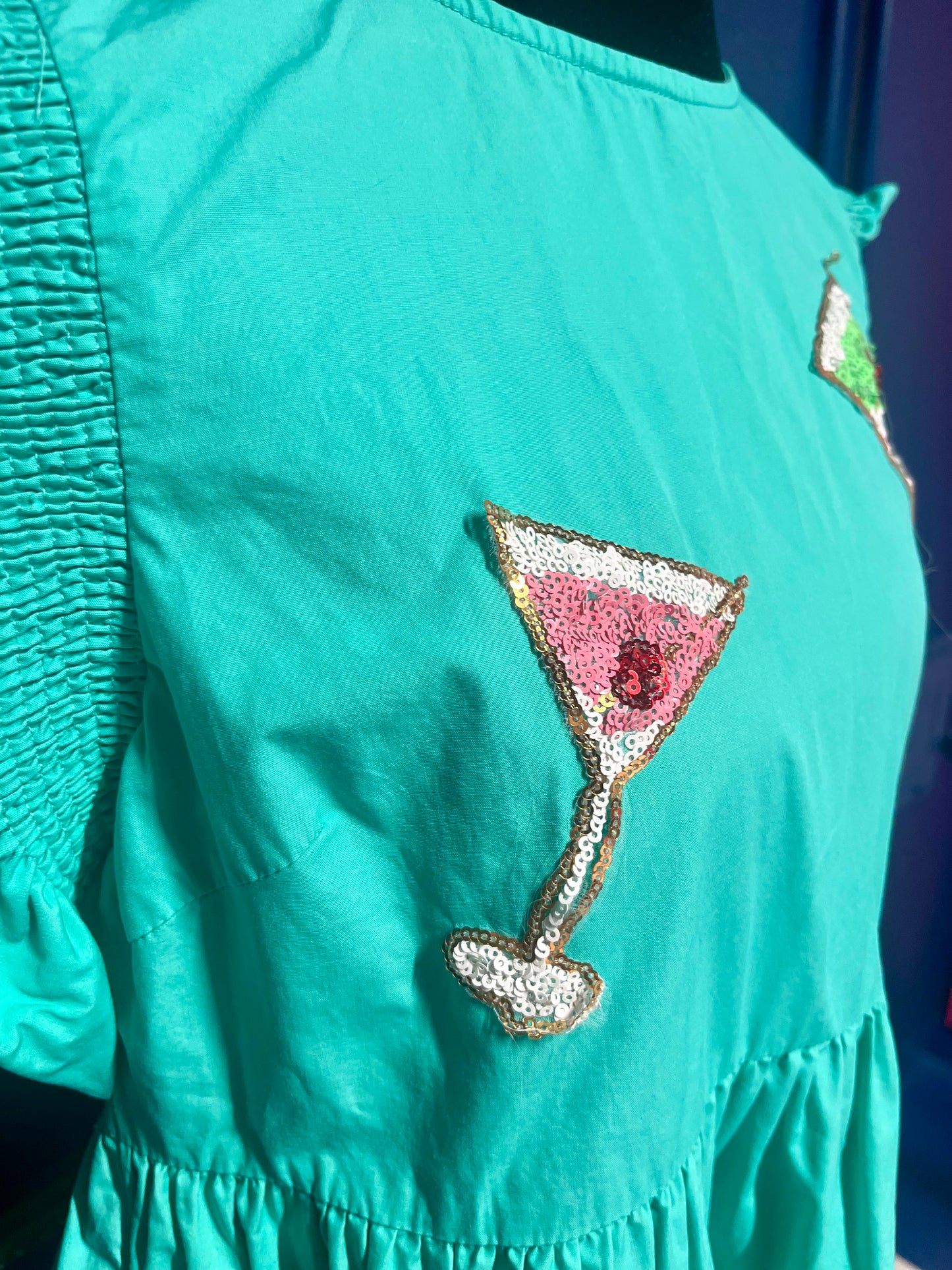 Peach Love Sequin Martini Dress