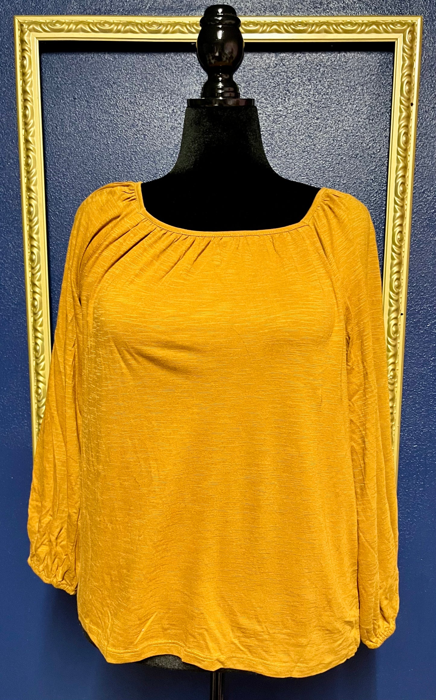 LOFT Dark Gold Top