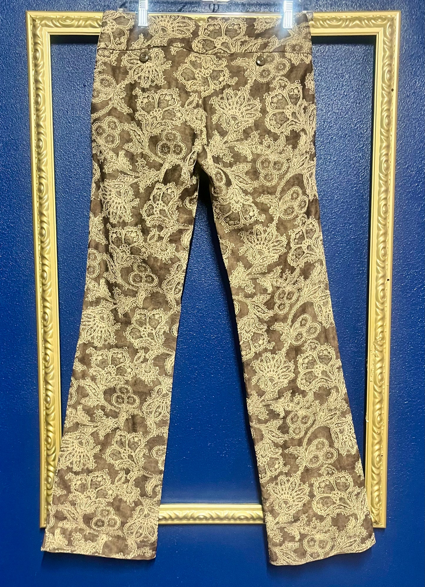 Wet Seal Gold Brocade Pants