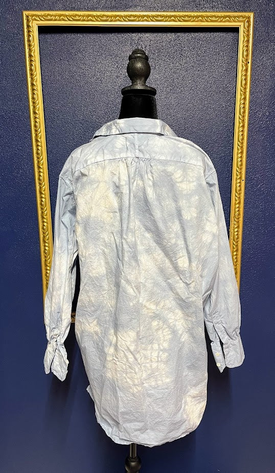 Nili Lotan Ambroise Tie-Dyed Crinkled Tunic