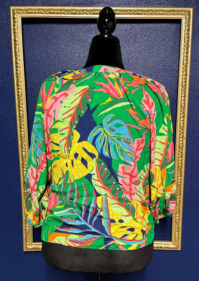 Karlie Bright Floral Button Down