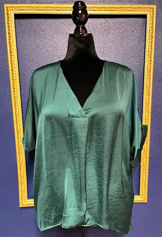Glam Emerald Green Blouse