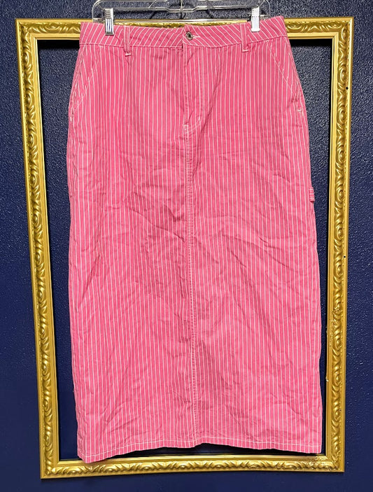 Nordstrom Rack Pink Pinstripe Skirt