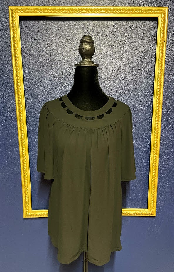 Ann Taylor Petite Black Blouse