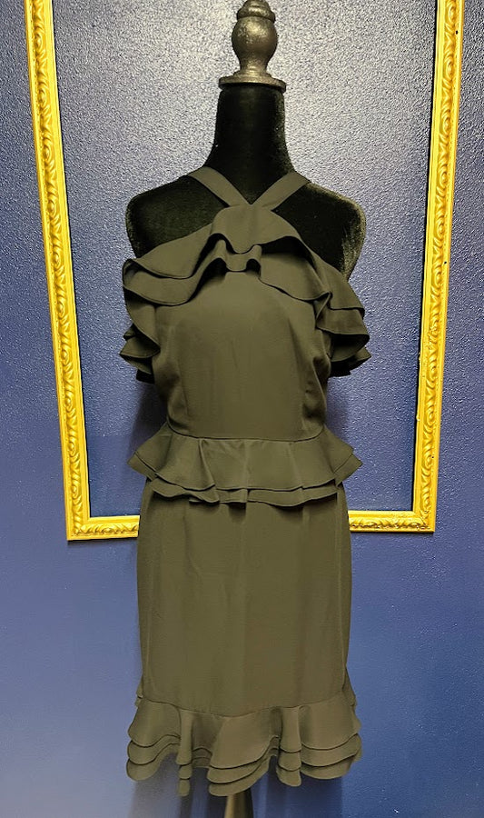 Gianni Bini Black Ruffle Dress