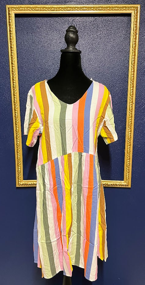 Chances R Striped Dress