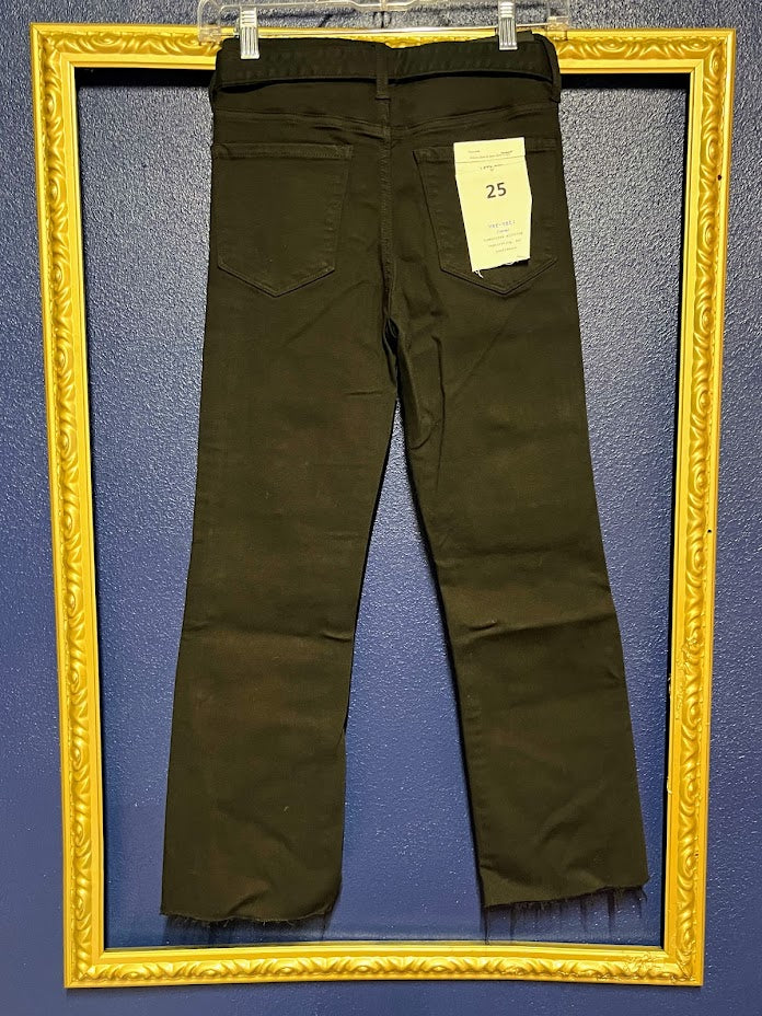 Vervet Black Stretchy Jeans with Tie Belt
